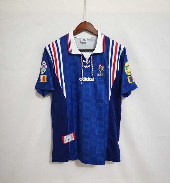 AAA Quality France 1996 EuroCup Home Soccer Jersey